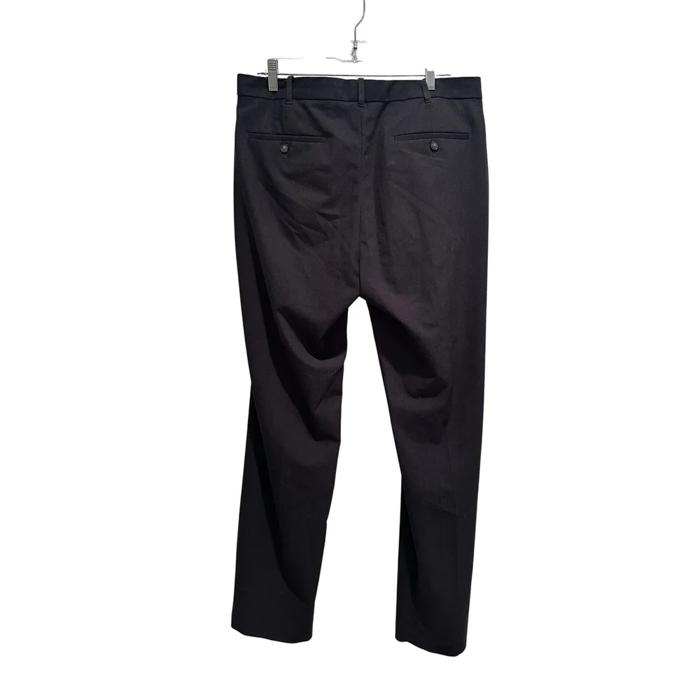Izod Men's Dark Gray Straight Leg Dress‎ Pants Trousers Size 34x32